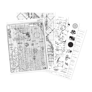 Grids & Icons Mixed Media Hero Transfers