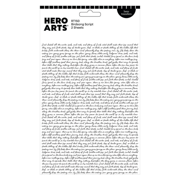 Birdsong Script Hero Transfers