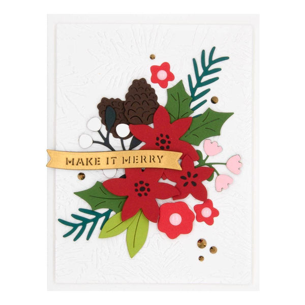 Make It Merry Sentiments Etched Dies