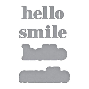 Hello Smile Etched Dies from the Out and About Collection