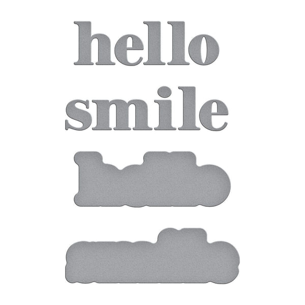 Hello Smile Etched Dies from the Out and About Collection