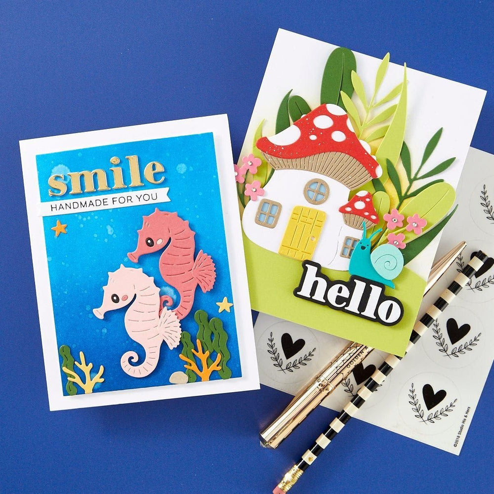 Hello Smile Etched Dies from the Out and About Collection