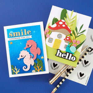 Hello Smile Etched Dies from the Out and About Collection