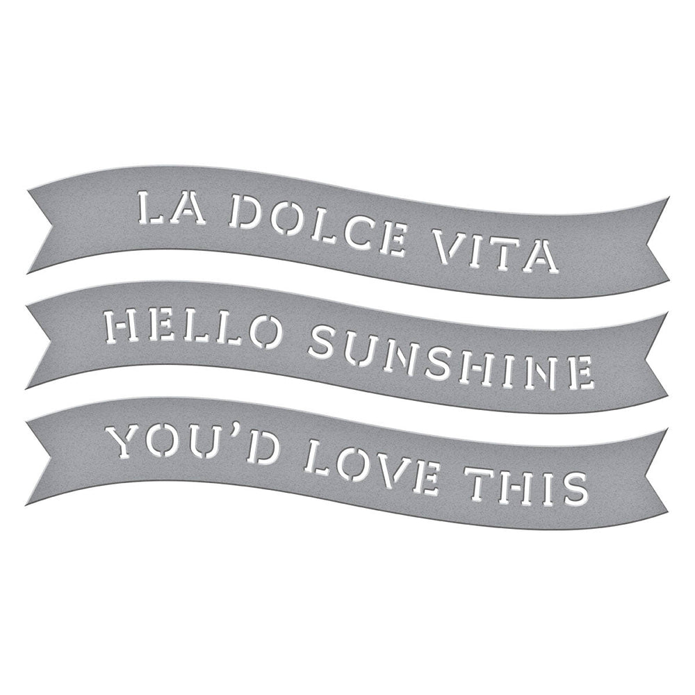 La Dolce Vita Banners Etched Dies