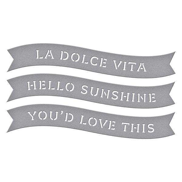 La Dolce Vita Banners Etched Dies