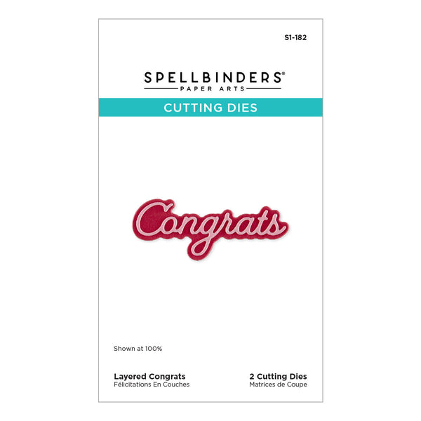 Layered Congrats Etched Dies