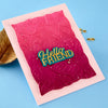 Layered Hello Friend Etched Dies