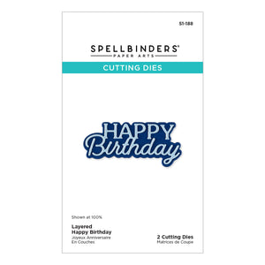 Layered Happy Birthday Etched Dies