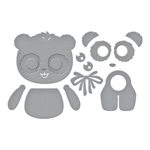 Dancin' Birthday Panda Etched Dies