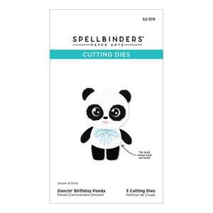 Dancin' Birthday Panda Etched Dies