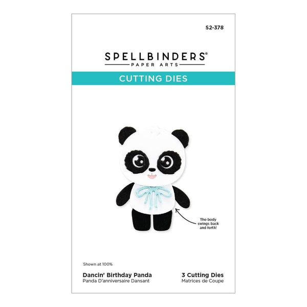Dancin' Birthday Panda Etched Dies