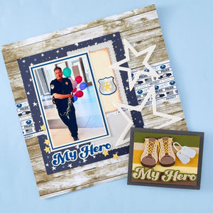 Badges of Honor Etched Dies from the Storytelling by Spellbinders Scrapbooking Collection