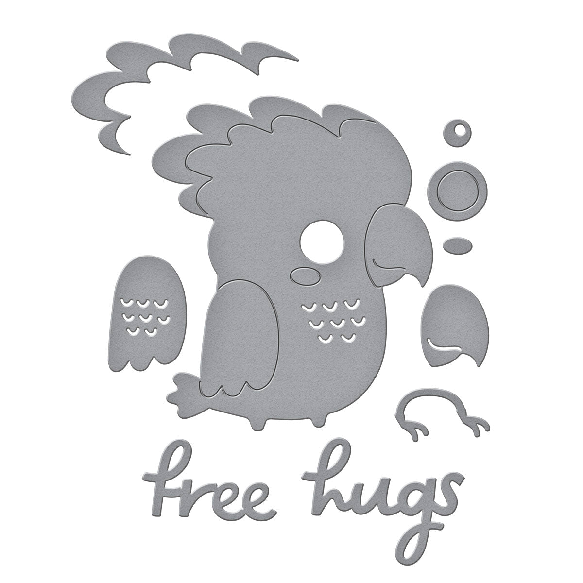 Free Hugs Oscar Etched Dies