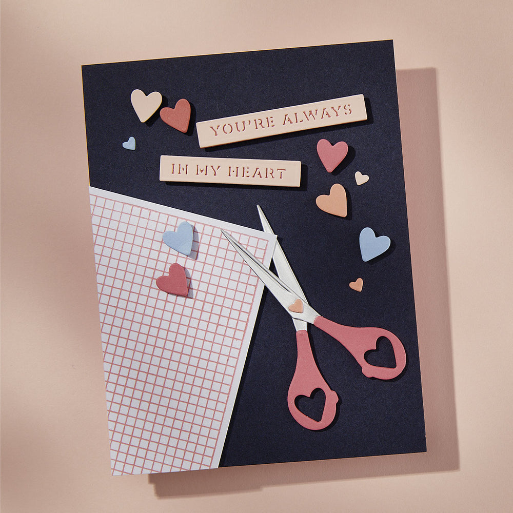 Sharon's Scissors Etched Dies in Honor of Sharon Klima