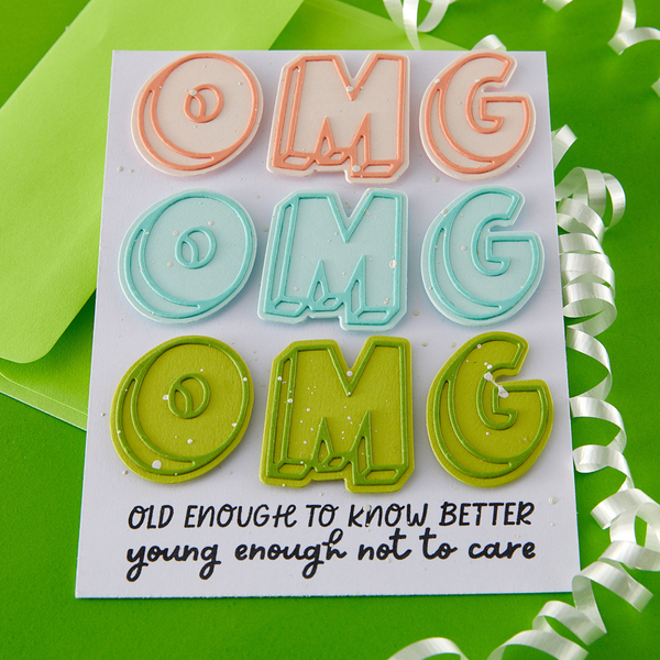 Birthday Laughs Sentiments Clear Stamp Set