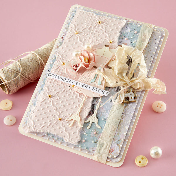 Ribbons & Seams 3D Embossing Folder by Frank Garcia