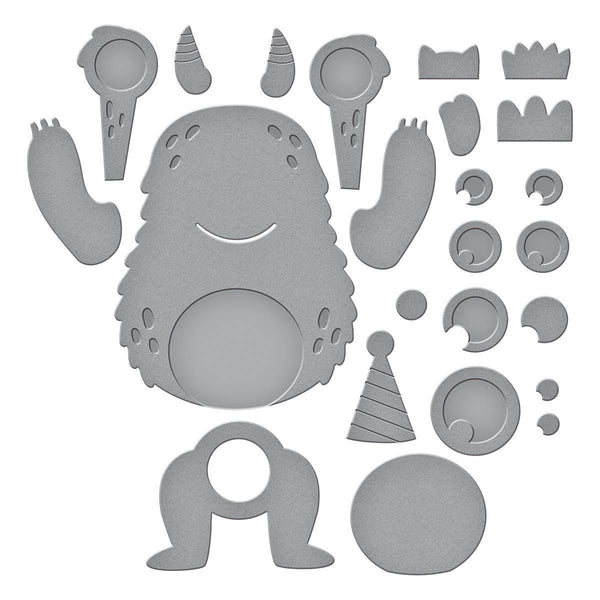 Dancin' Birthday Monster Etched Dies