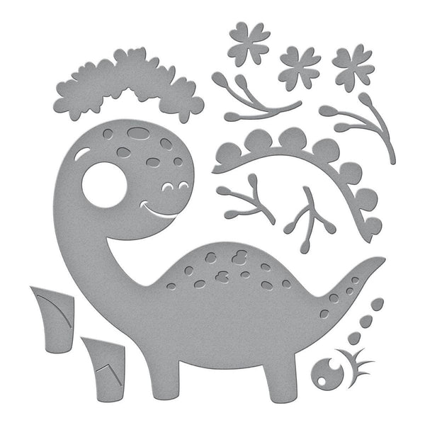 Birthday Dinosaur Etched Dies