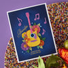 Family Musical Mix Greetings Clear Stamp Set by Bibi Cameron