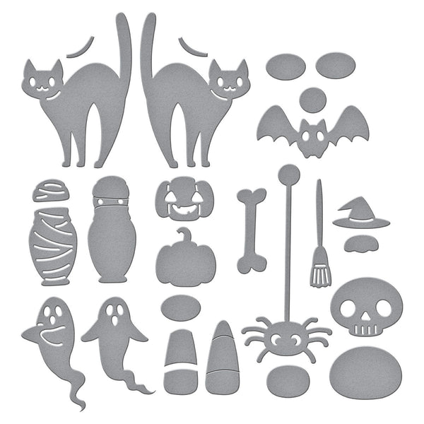 Halloween Tick Tock Etched Dies