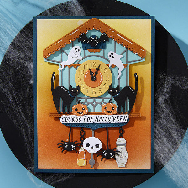 Halloween Tick Tock Etched Dies