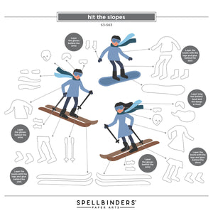 Hit the Slopes Etched Dies by Simon Hurley