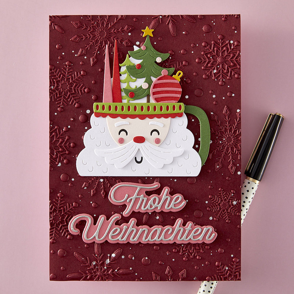 German Holiday Sentiments Etched Dies