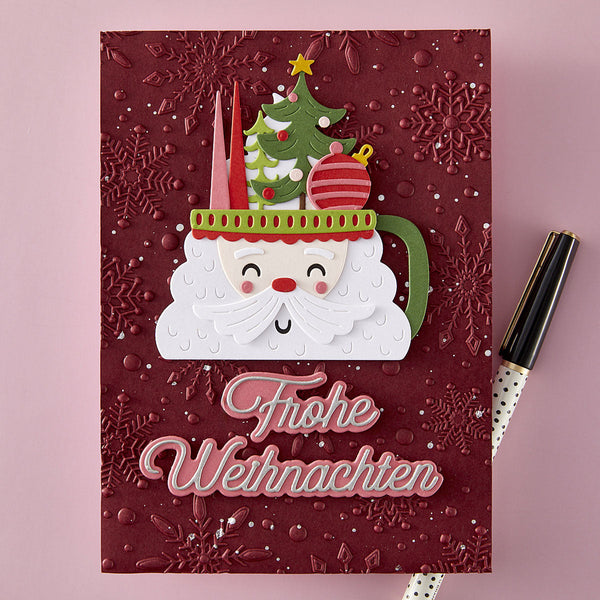 German Holiday Sentiments Etched Dies