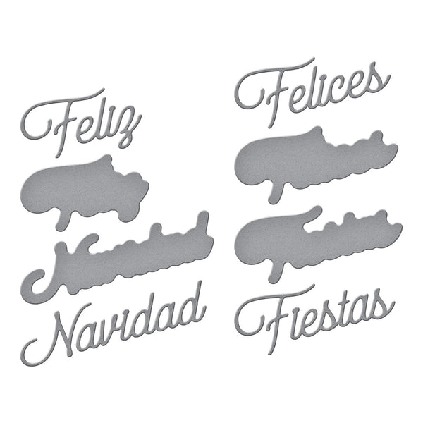 Spanish Holiday Sentiments Etched Dies