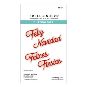 Spanish Holiday Sentiments Etched Dies