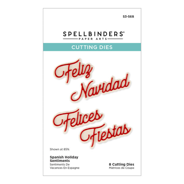 Spanish Holiday Sentiments Etched Dies