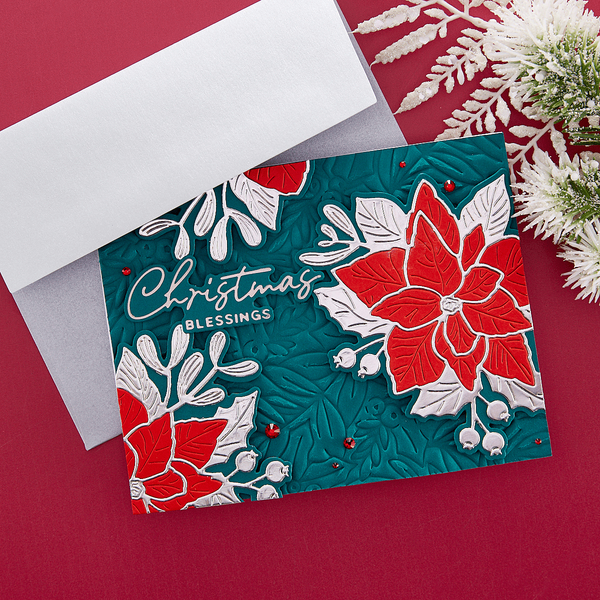 Holly & Foliage 3D Embossing Folder by Yana Smakula