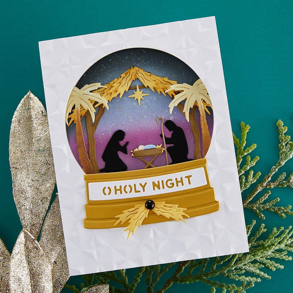 Nativity Scene Etched Dies by Simon Hurley
