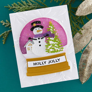 Snowman Scene Etched Dies by Simon Hurley