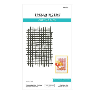 Woven Lattice Texture Etched Dies by Lisa Horton