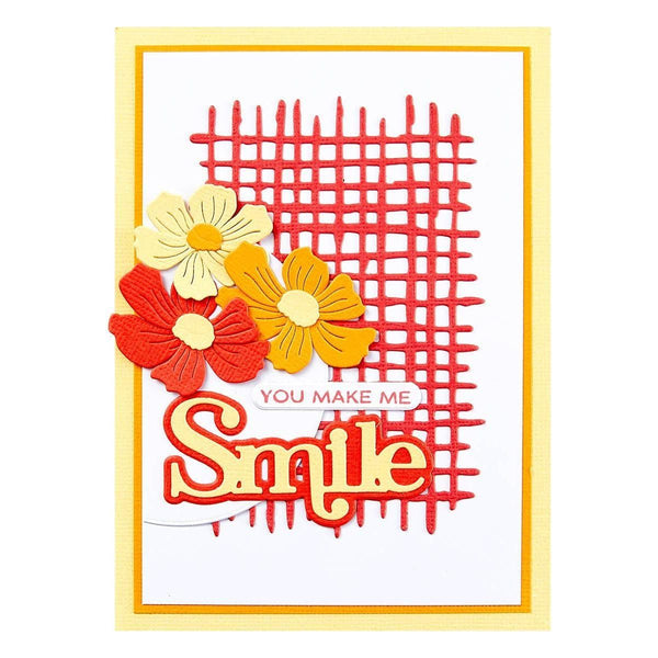 Woven Lattice Texture Etched Dies by Lisa Horton