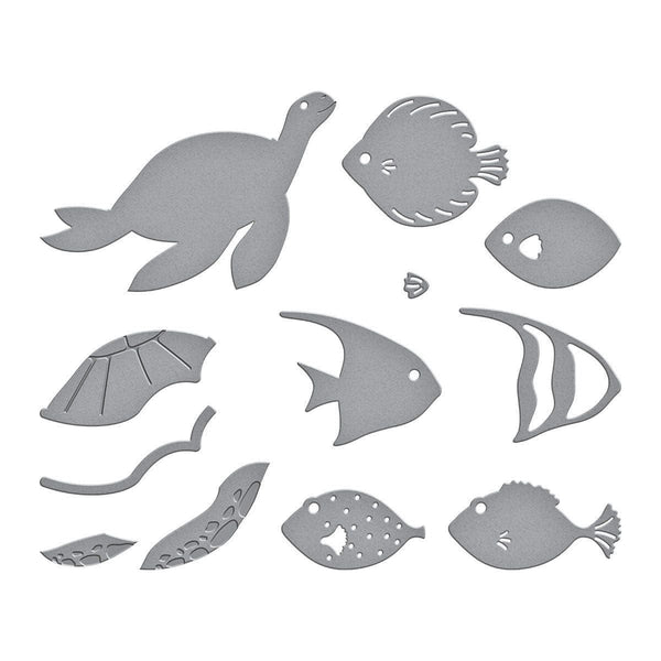 Underwater Marine Life Etched Dies by Vicky Papaioannou