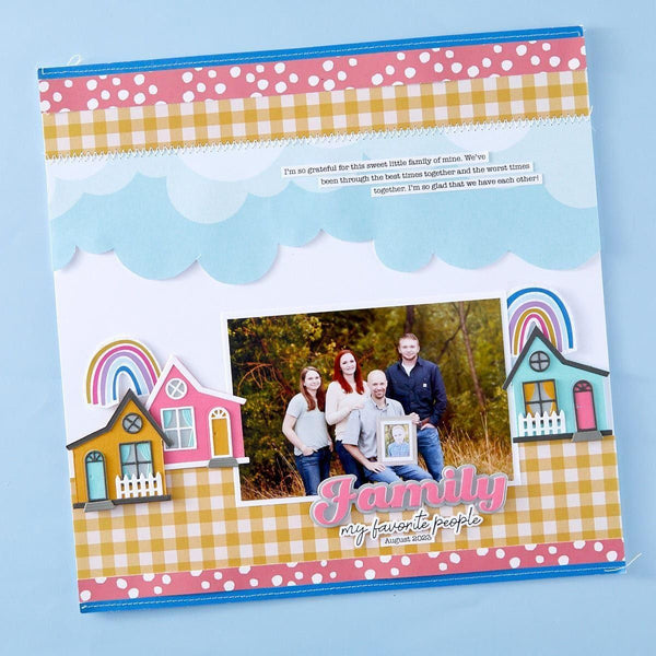 Family Sentiments Press Plate & Die Set from the Storytelling by Spellbinders Scrapbooking Collection