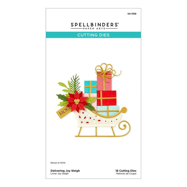 Delivering Joy Sleigh Etched Dies from the Handmade Holidays Collection