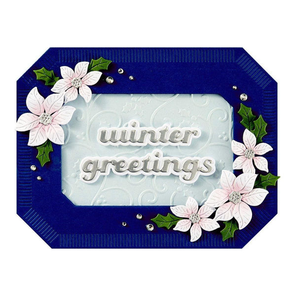 Christmas Greetings Etched Dies