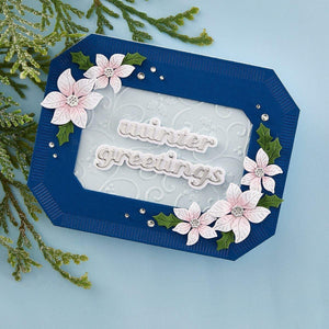 Christmas Greetings Etched Dies