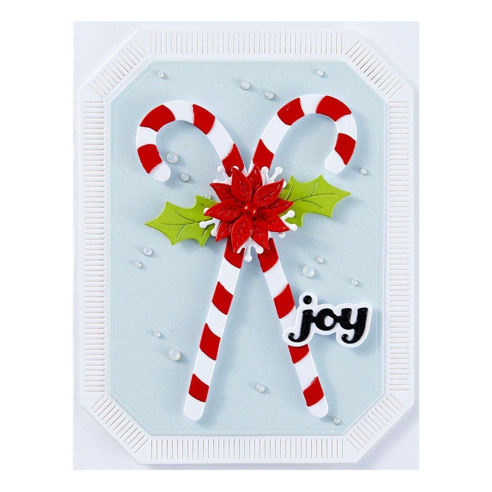 Candy Canes and Holly Etched Dies