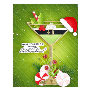 Christmas Cocktails Etched Dies