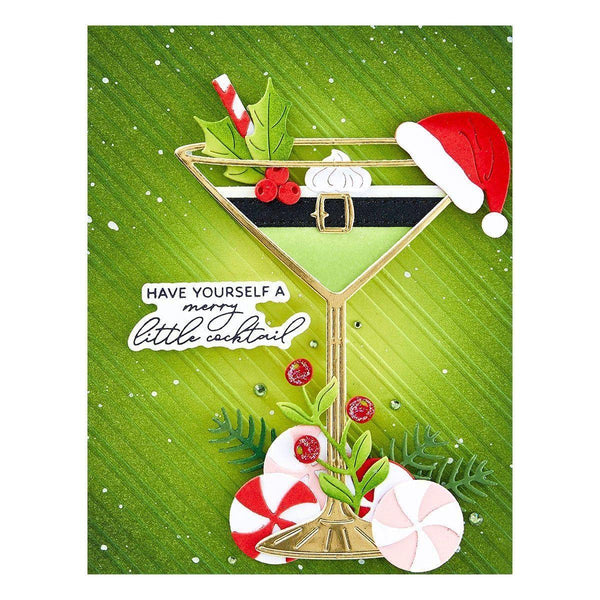 Christmas Cocktails Etched Dies