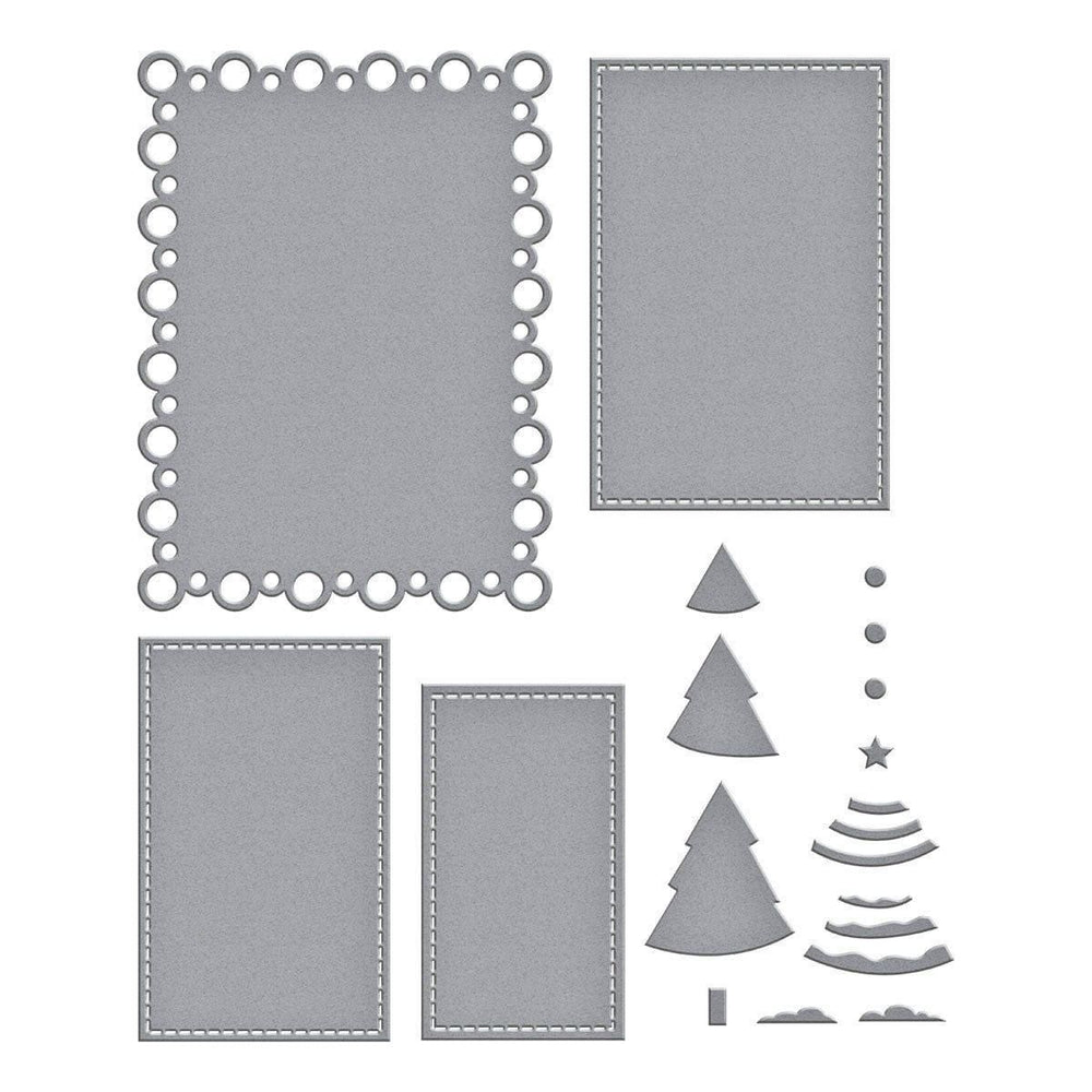 Nested Tree Frame Etched Dies by Lisa Horton