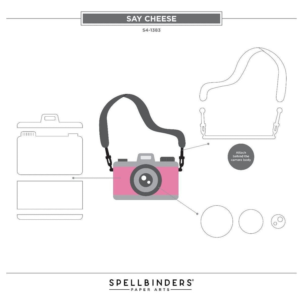 Say Cheese Etched Dies from the Storytelling by Spellbinders Scrapbooking Collection