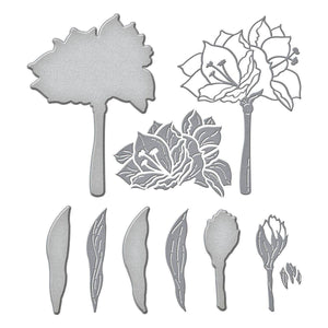 Yana's Amaryllis Etched Dies from the Amaryllis Christmas Collection by Yana Smakula