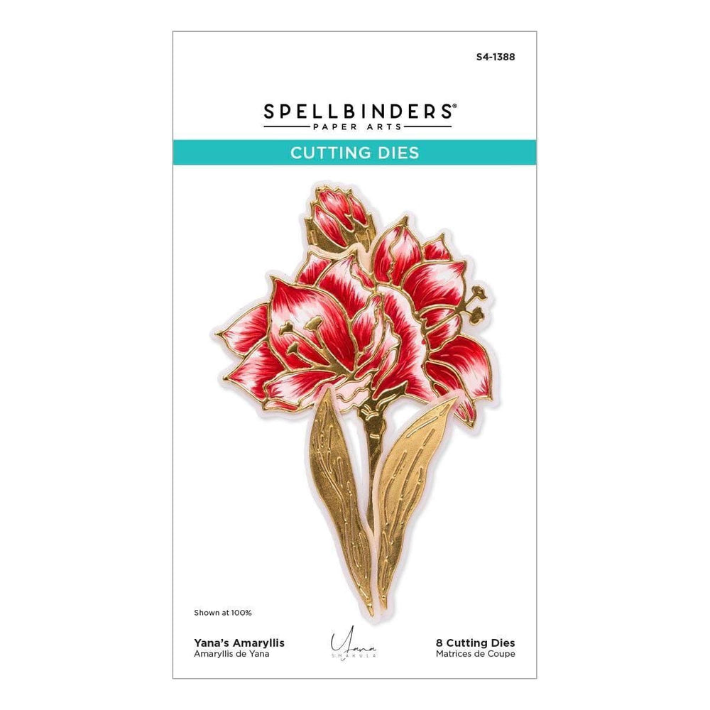 Yana's Amaryllis Etched Dies from the Amaryllis Christmas Collection by Yana Smakula