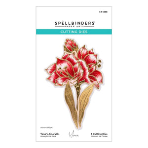 Yana's Amaryllis Etched Dies from the Amaryllis Christmas Collection by Yana Smakula