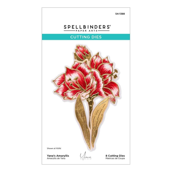 Yana's Amaryllis Etched Dies from the Amaryllis Christmas Collection by Yana Smakula